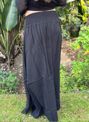 Cotton Slit Skirt