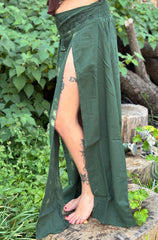 Cotton Slit Skirt
