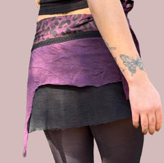 Leopards Light Fairy Wrap Mini Skirt