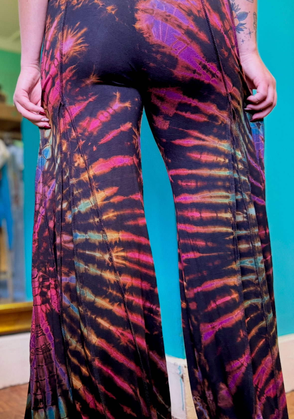 Tie-Dye Bell Bottom Pants