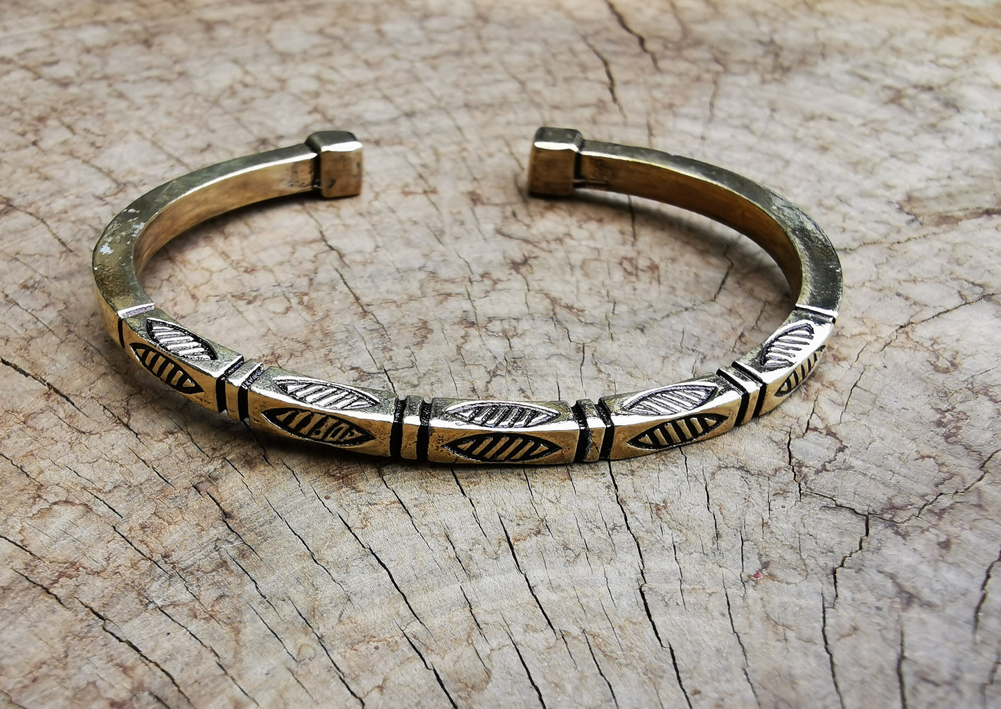 Square Brass Bracelet