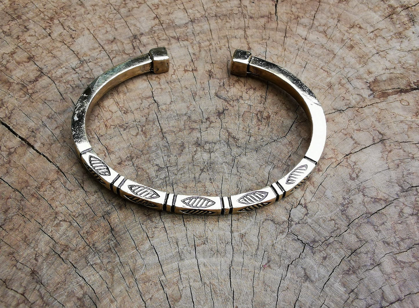 Square Brass Bracelet