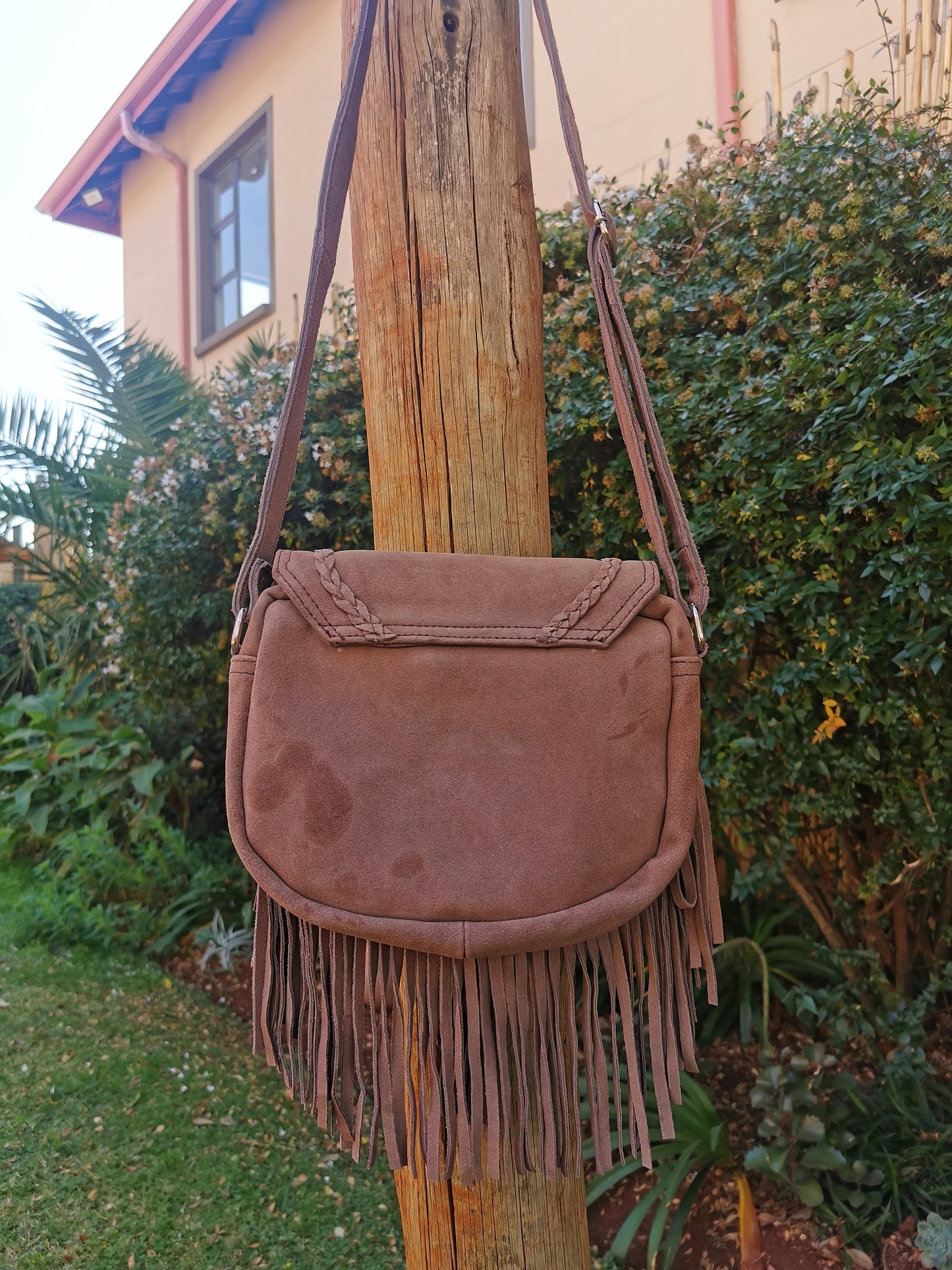Suede Bohemian bag (Cacao)