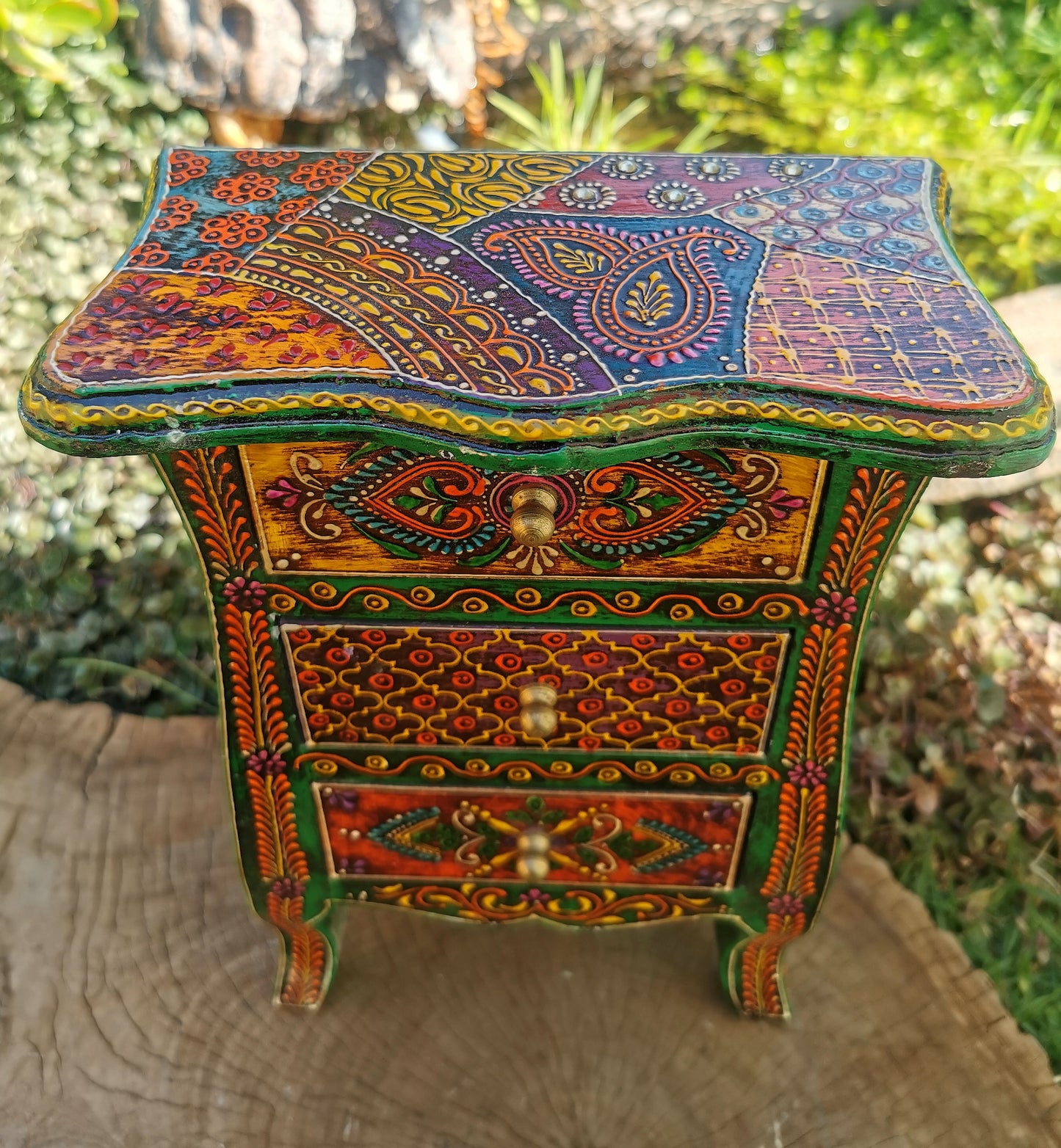 Hand Painted Oriental Jewlery Draws