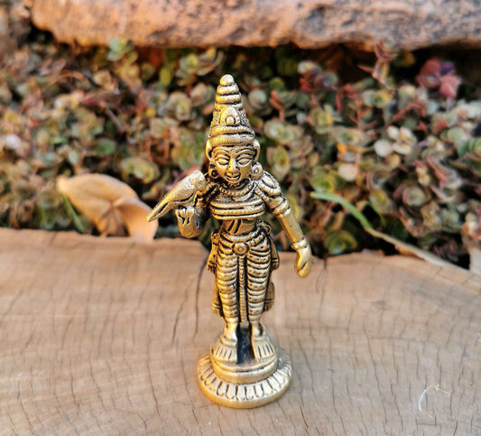 Brass Goddess Meenakshi Statue