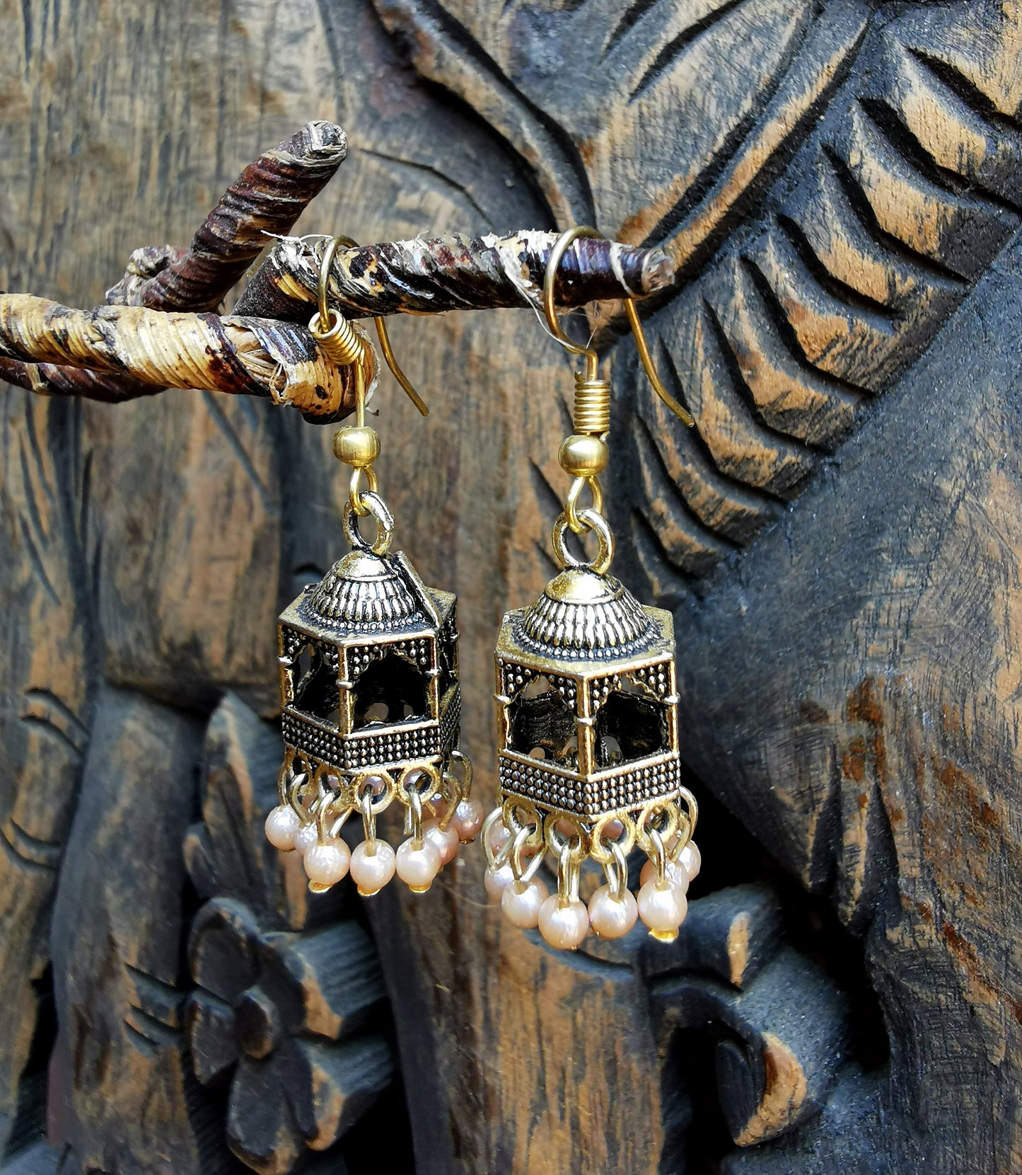 Beaded Jhumka Earrings