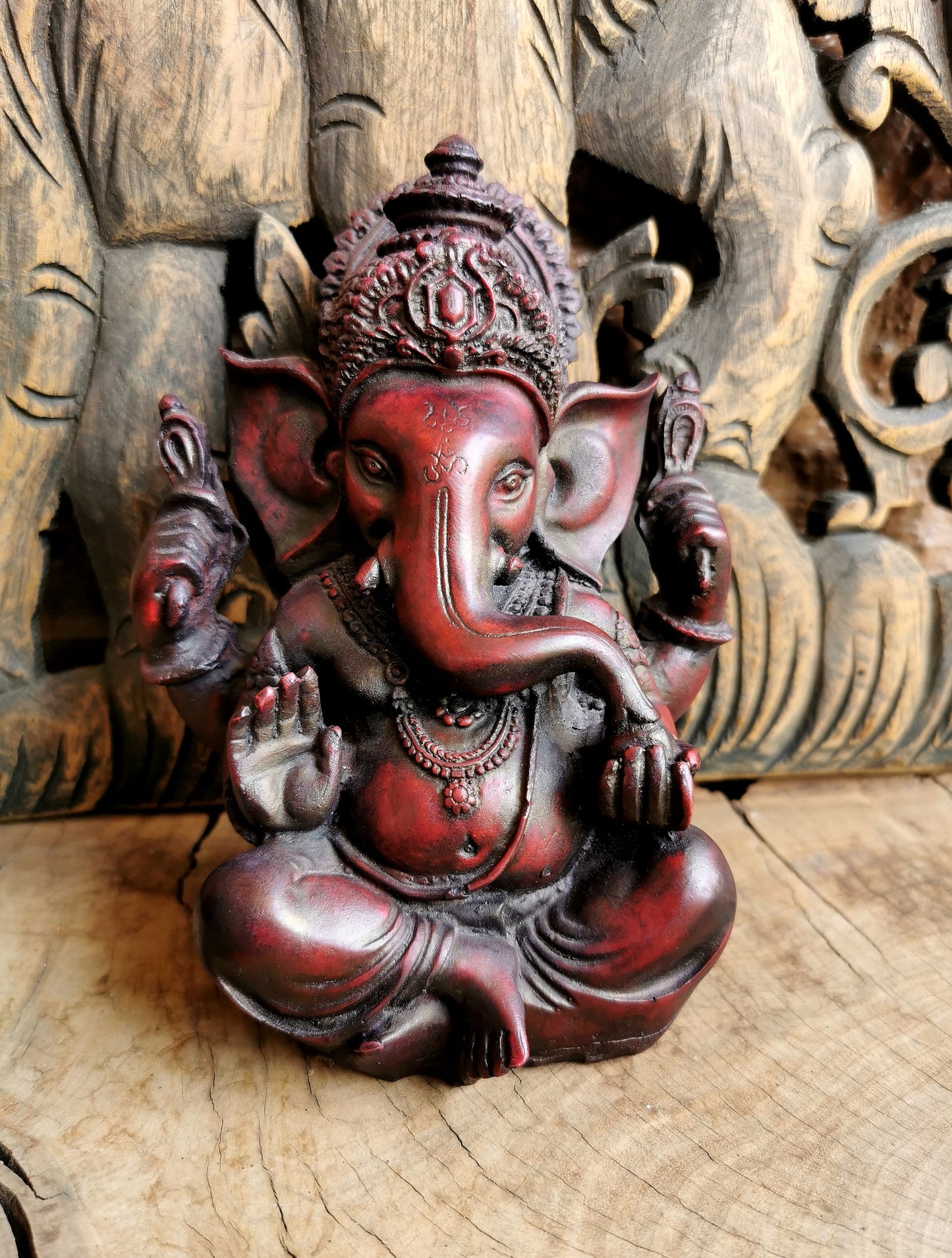 Ganesha Statue (Red)