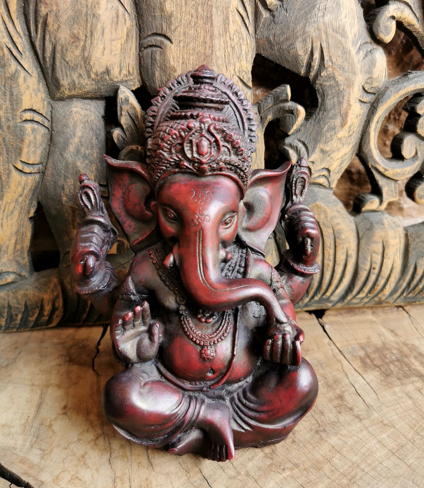 Ganesha Statue (Red)