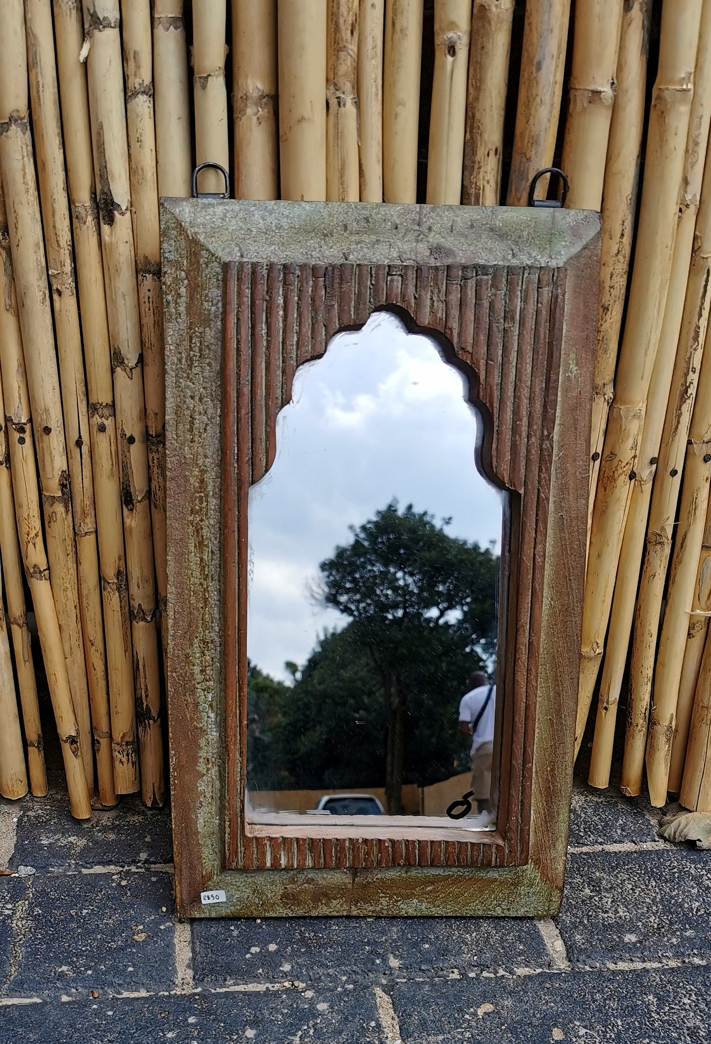 Antique Wood Mirror