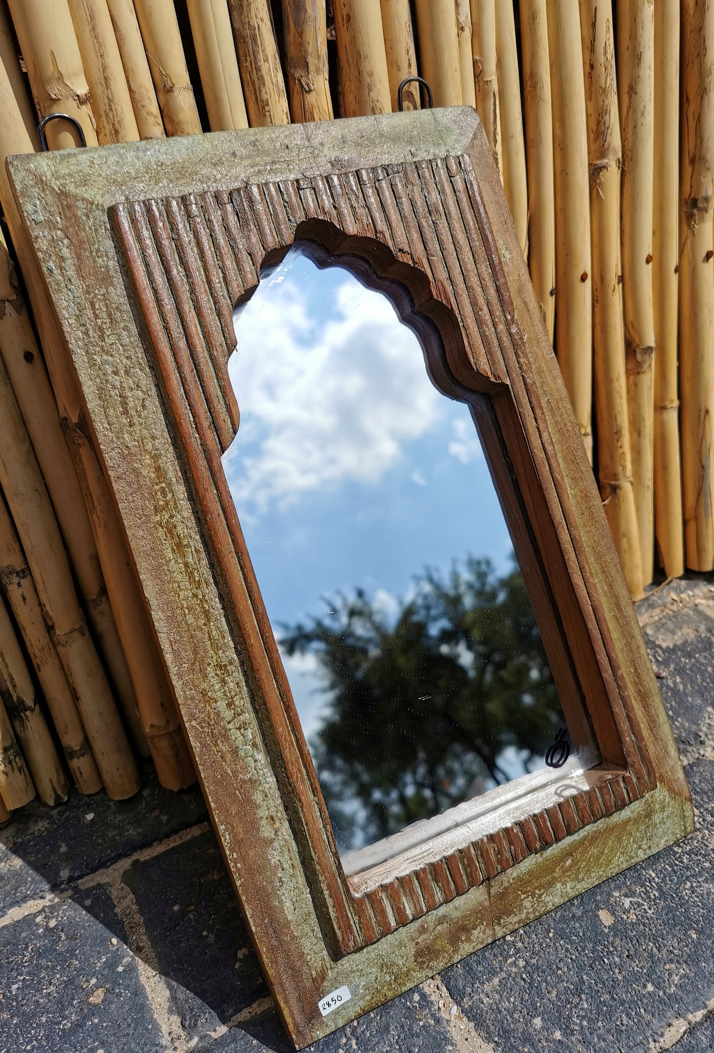Antique Wood Mirror