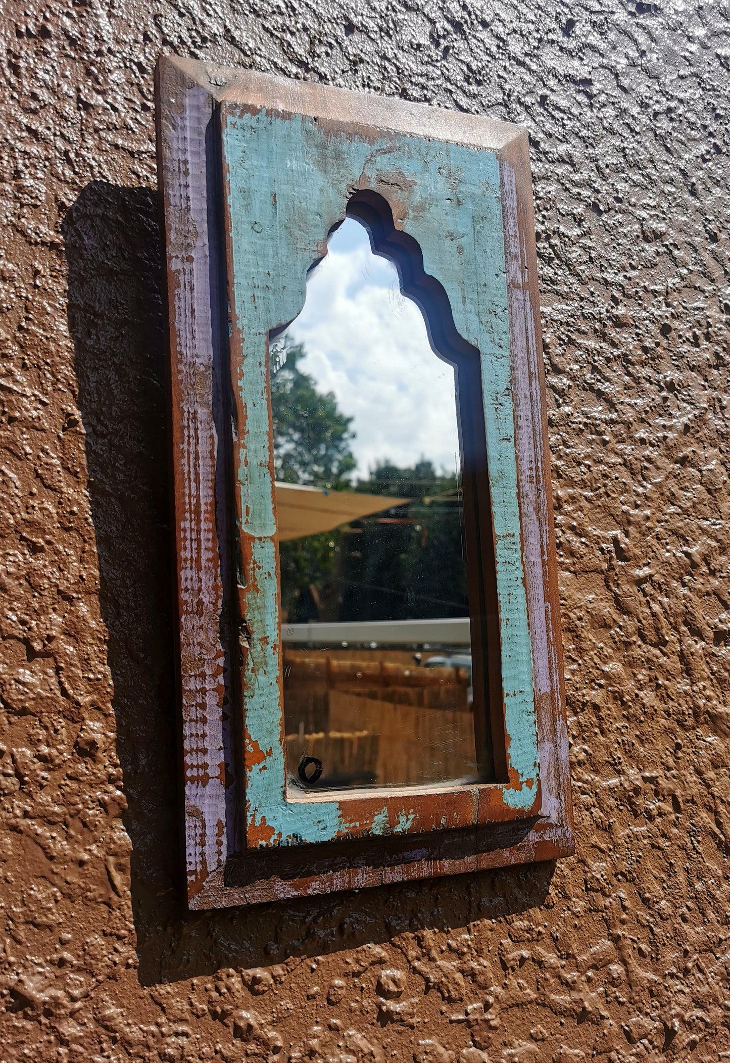 Distressed Wood Mirror