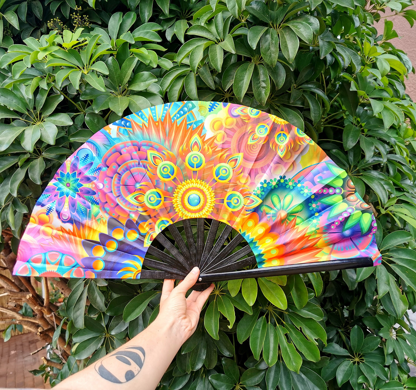 Trippy Mandala Fan