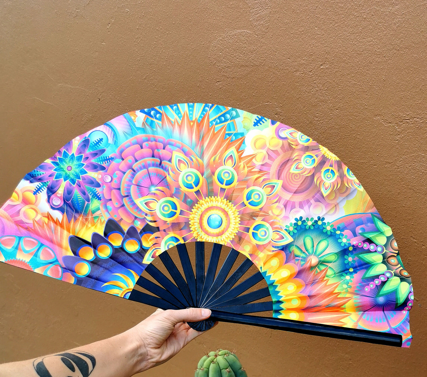 Trippy Mandala Fan