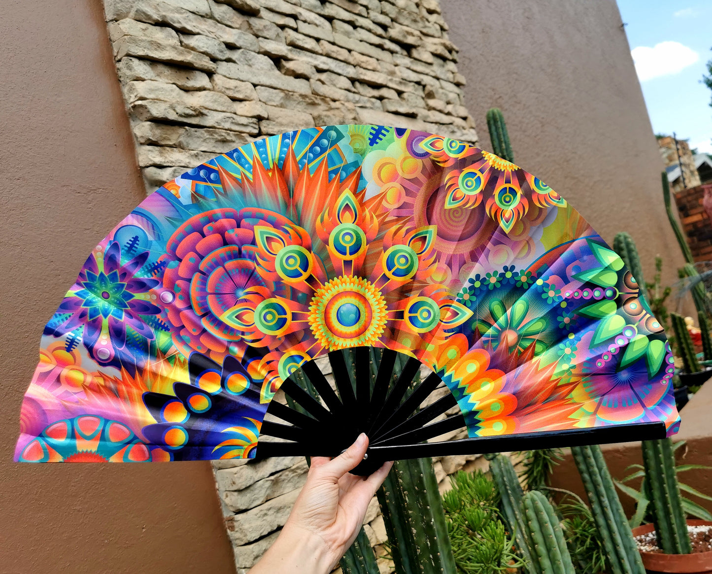 Trippy Mandala Fan