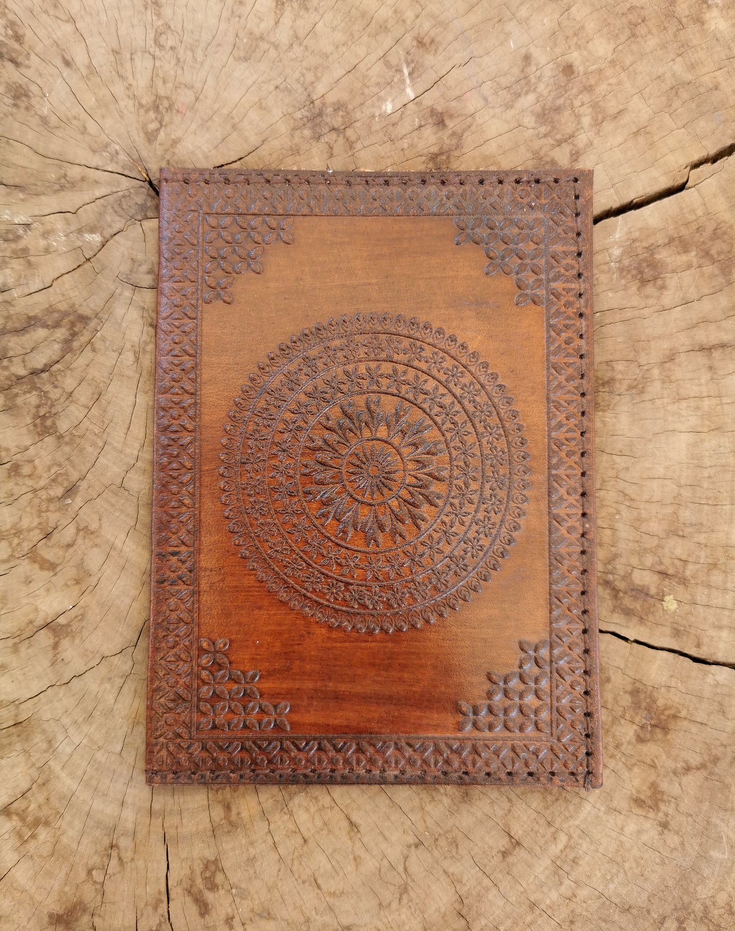 Leather Owl Passport Holder