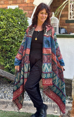 Hooded Pashmina Woolen Blanket Coat