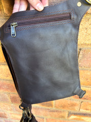 Leather Waist/Leg Satchel