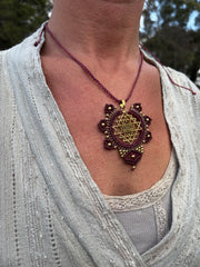 Macrame Mandala Necklace