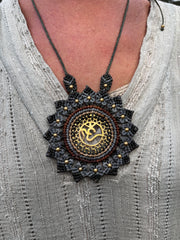 Macrame Mandala Necklace