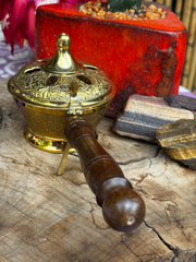 Brass Resin / Herb Cleansing Pot