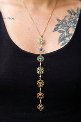 Brass Chakra Necklace