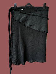 Bohemian Mesh Cotton Wrap Skirt