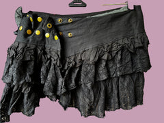Dark Fae Wrap Mini Skirt