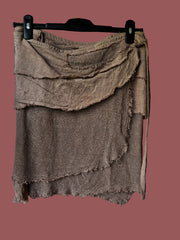 Bohemian Mesh Cotton Wrap Skirt