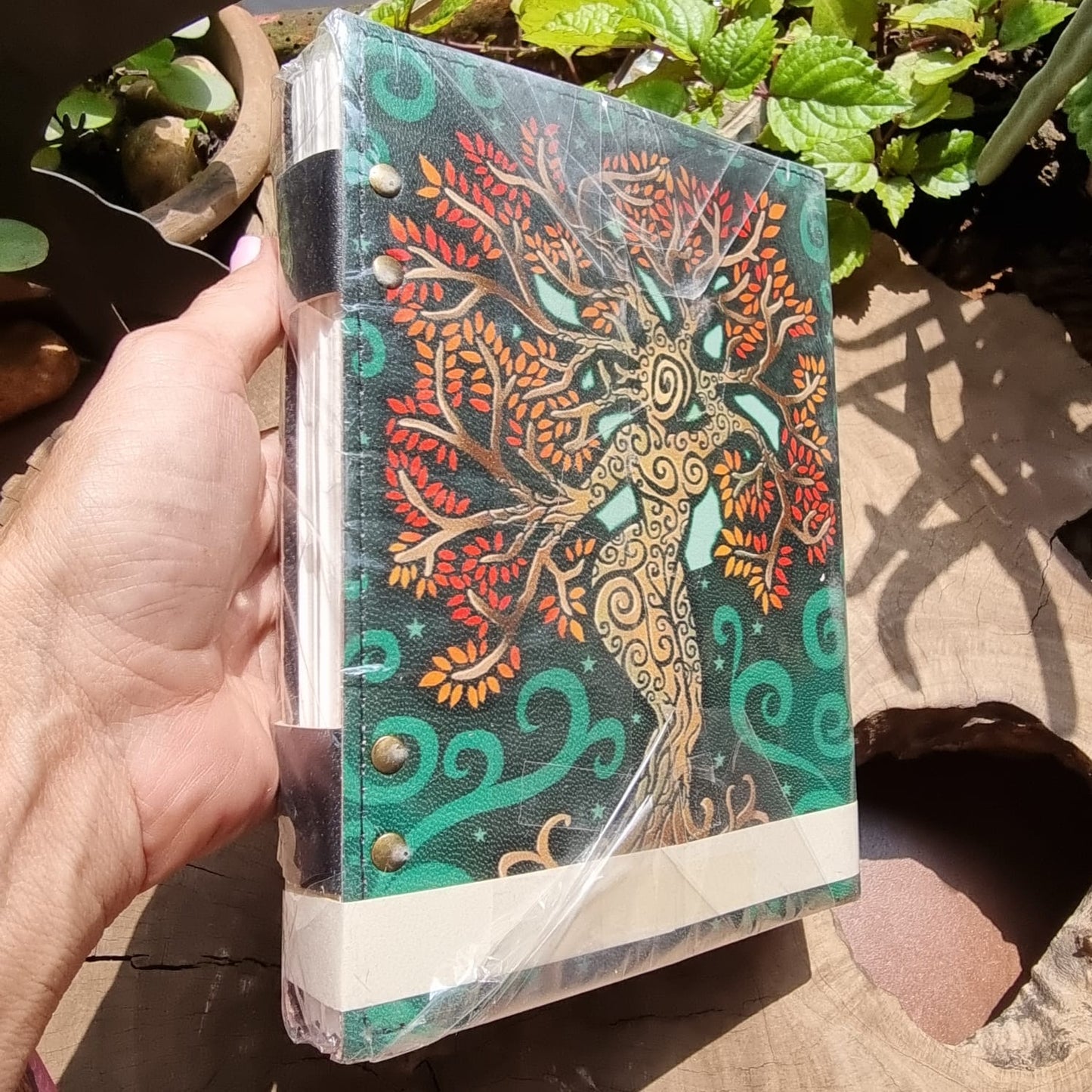 Jeweled Goddess Leather Journal