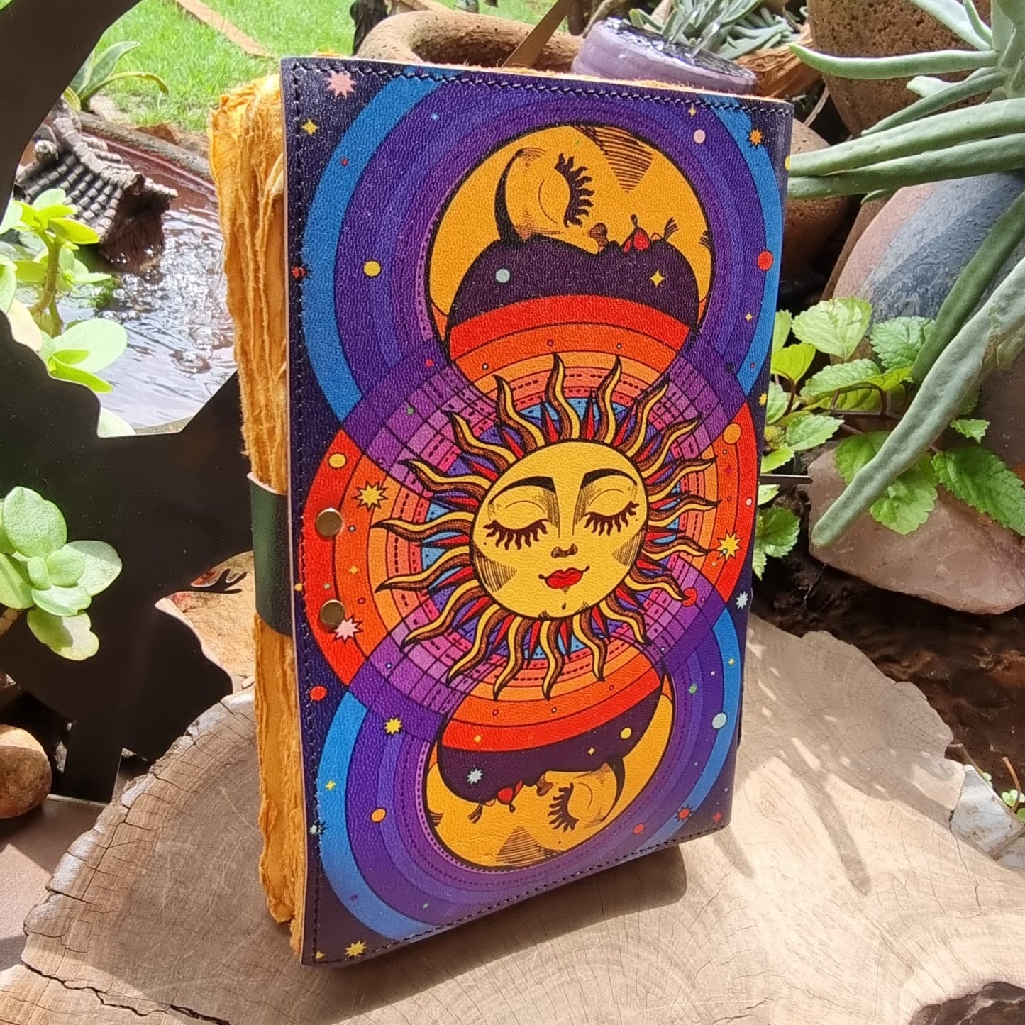 Seraphim Sun Vintage Leather Journal