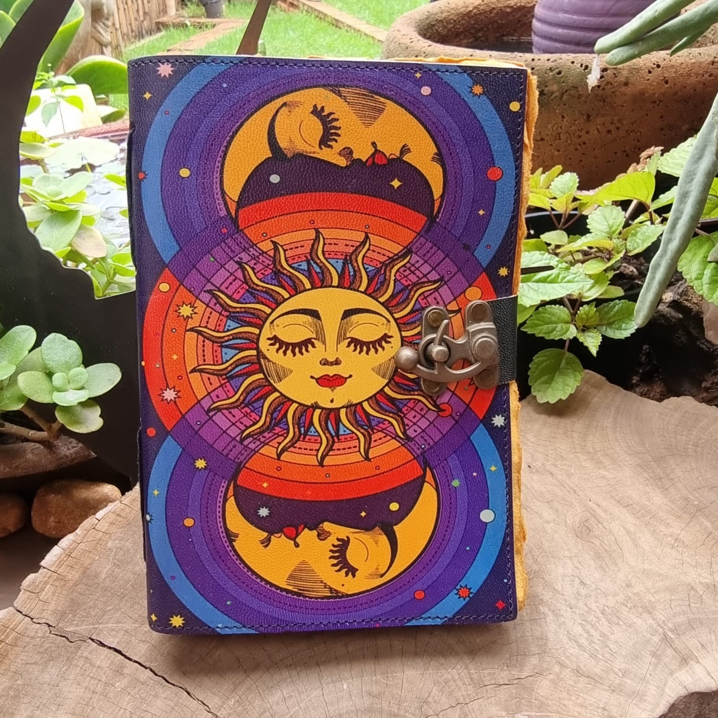 Seraphim Sun Vintage Leather Journal