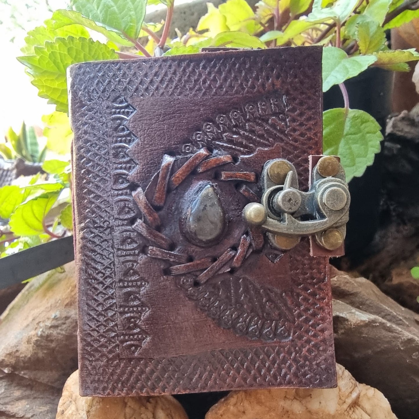 Labradorite Drop Mini Leather Journal ( Mini )