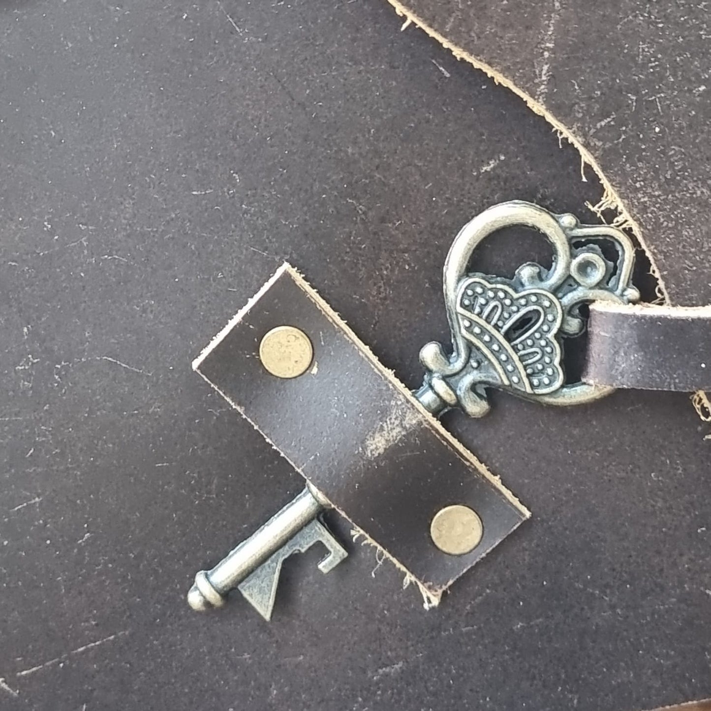 Key To My Heart Leather Journal