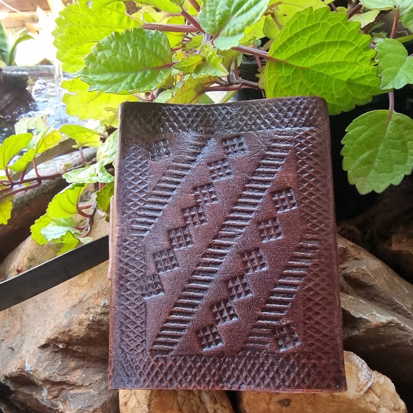 Labradorite Drop Mini Leather Journal ( Mini )