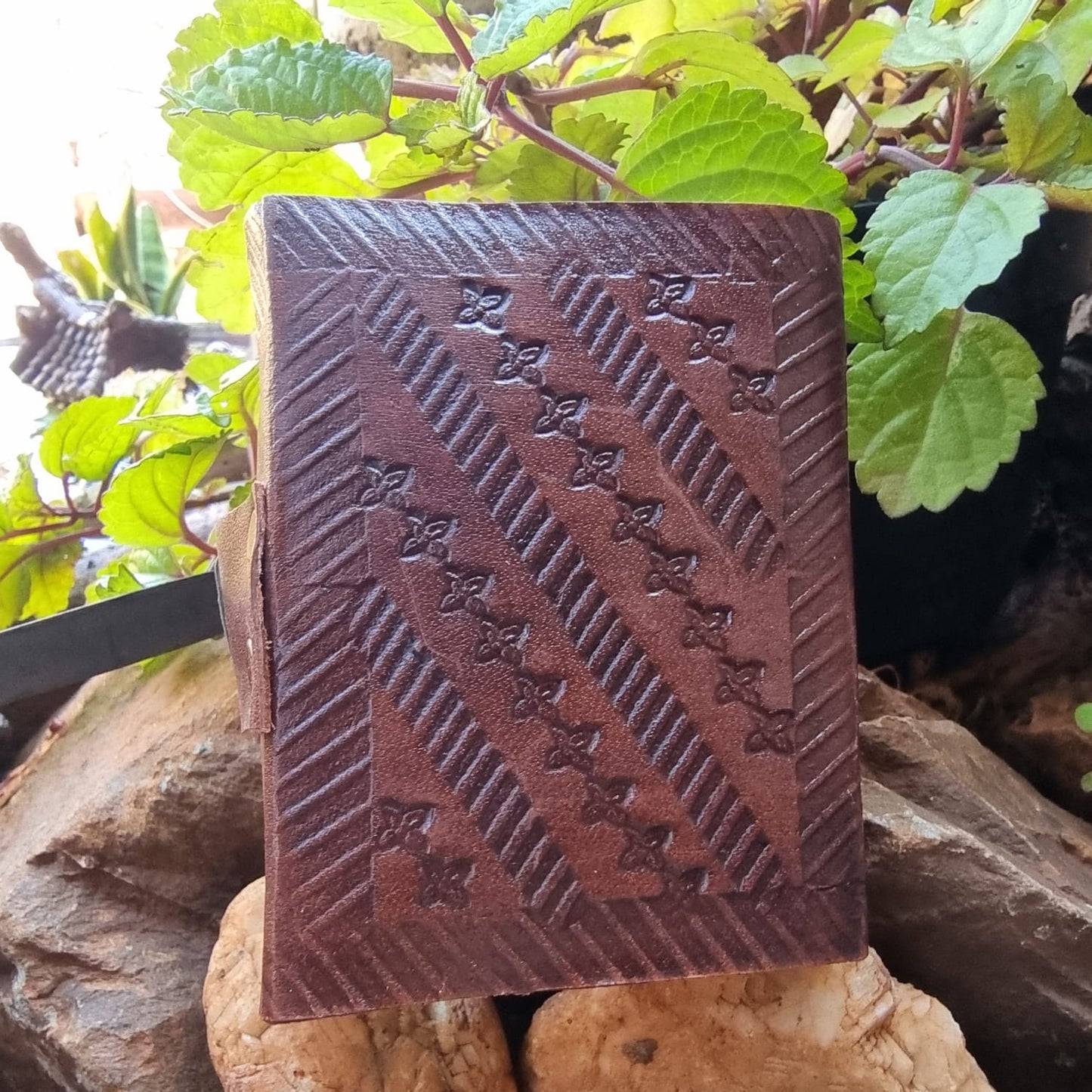 Malachite Leather Journal ( Mini )