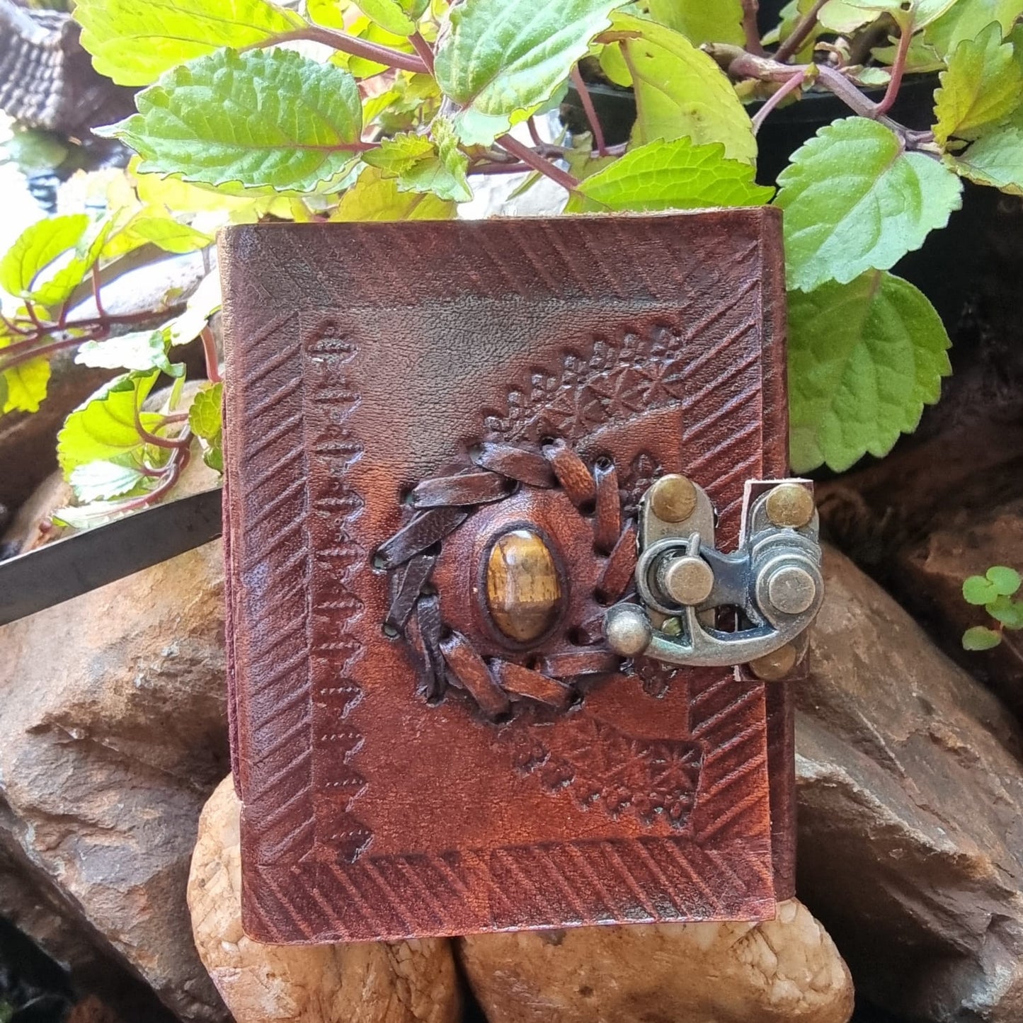 Tiger's Eye Leather Journal ( Mini )