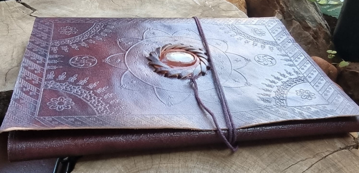 Clear Quartz Leather Journal