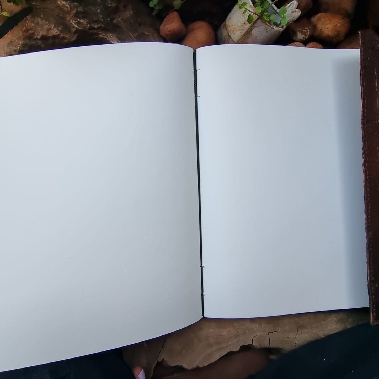 Clear Quartz Leather Journal