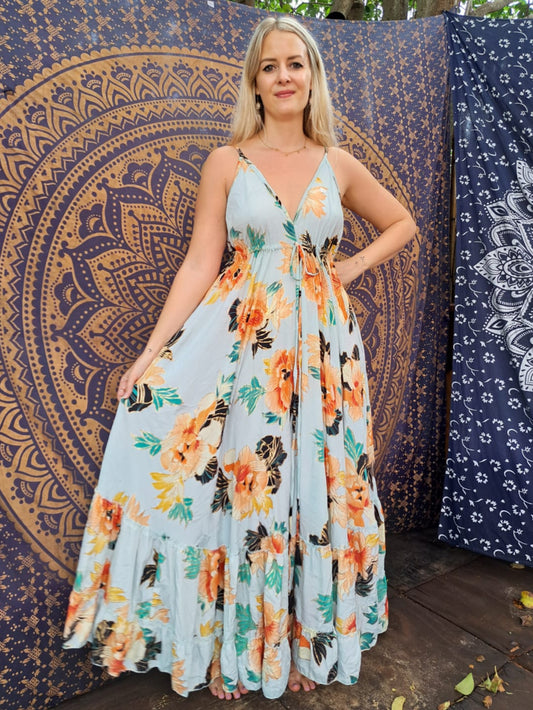 Peony Princess Silk Dress