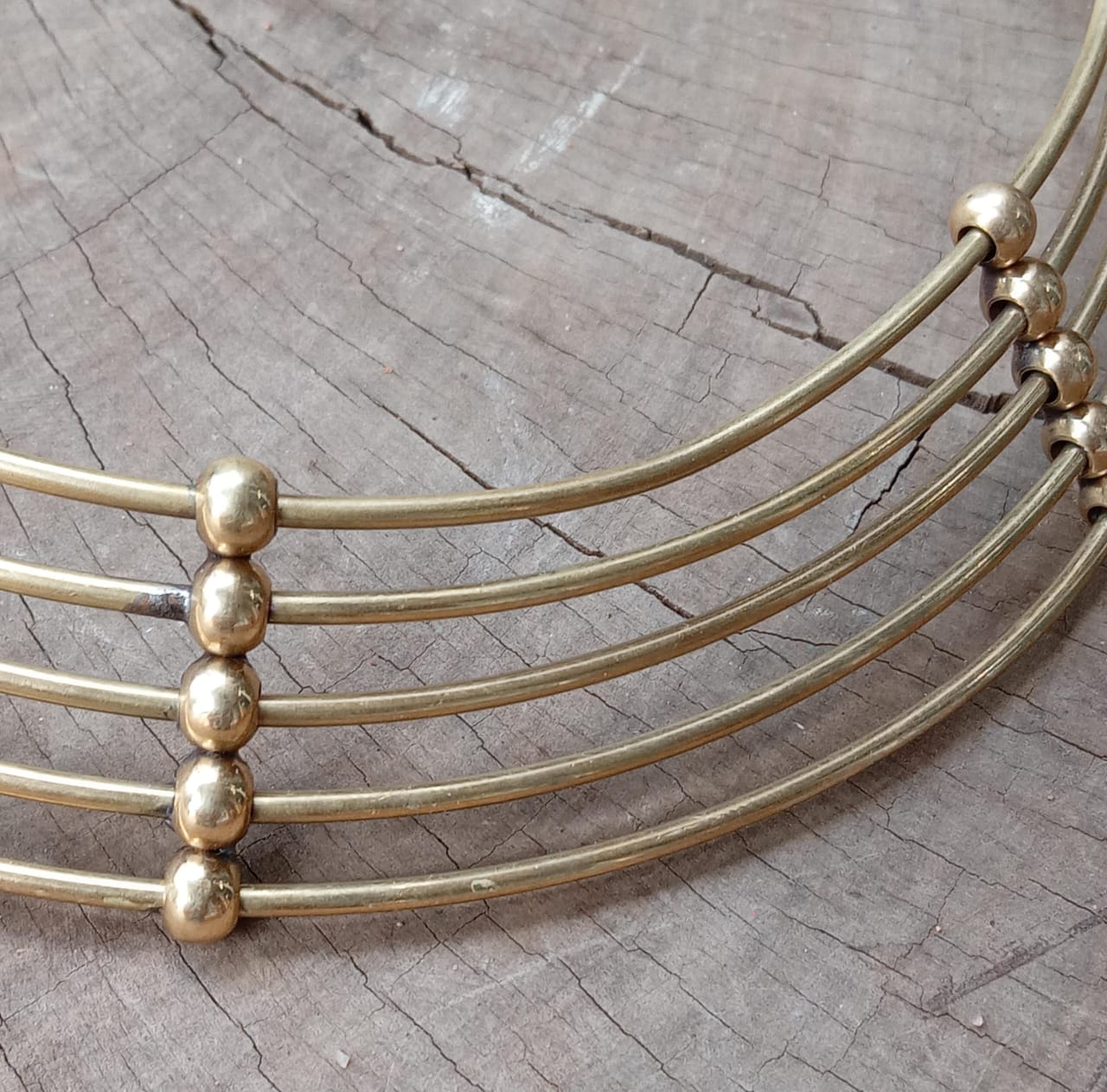 Brass Layered Choker