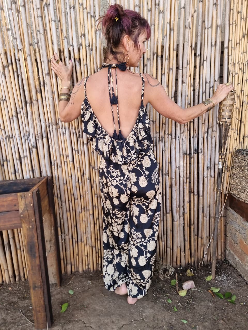 Volcanic View Silk Jumpsuit