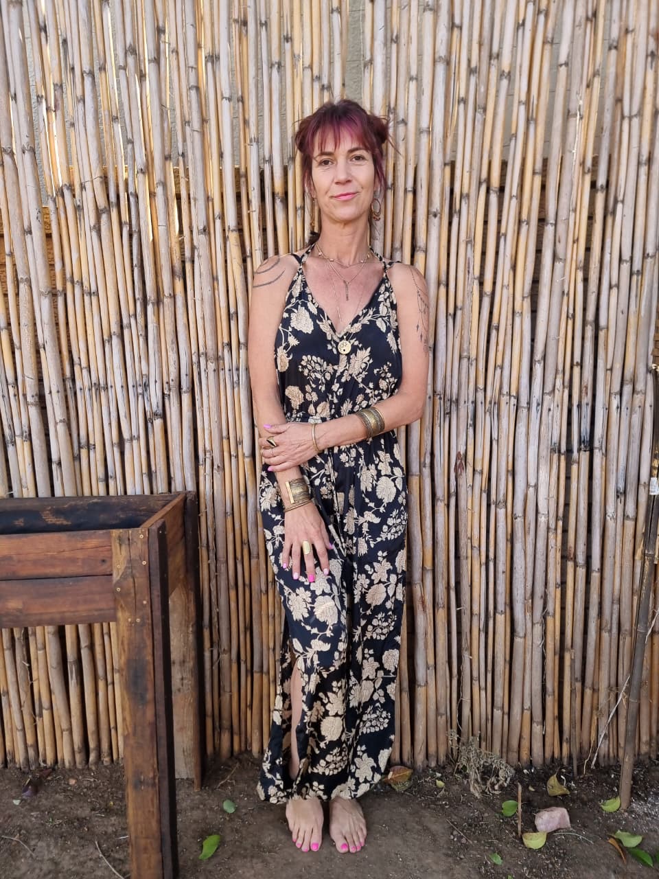 Volcanic View Silk Jumpsuit
