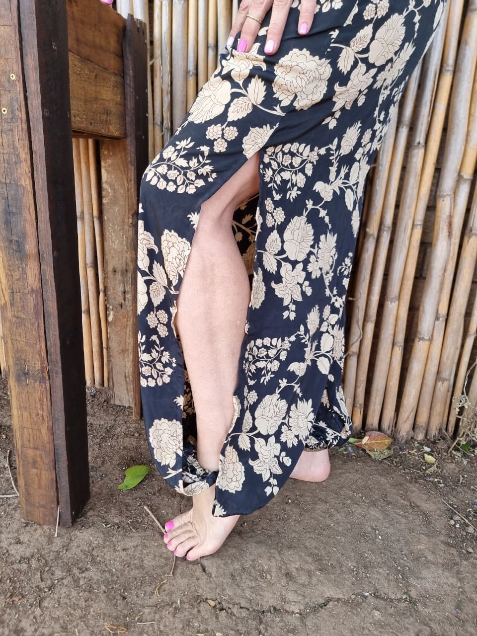 Volcanic View Silk Jumpsuit