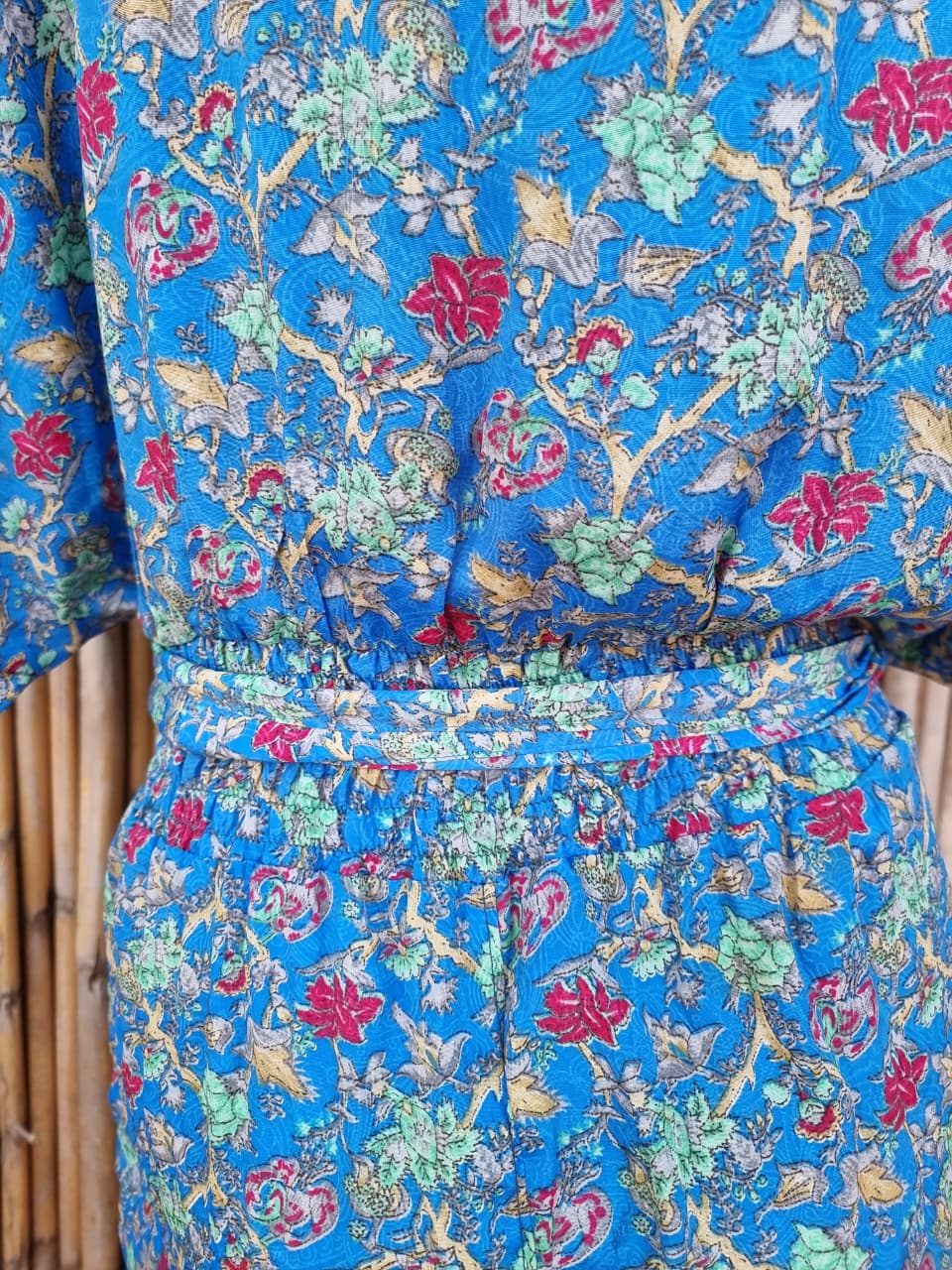 Blueberry Fairy Silk Jump-Suit