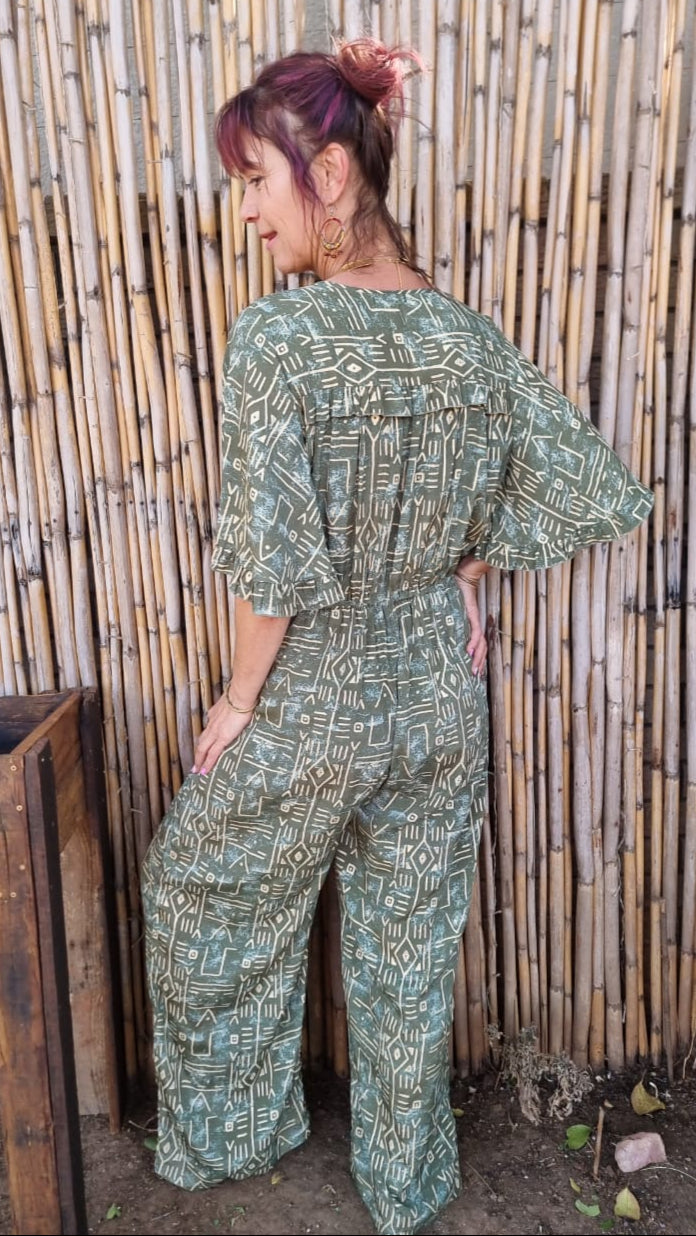Amazonian Isles Silk Jump-suit