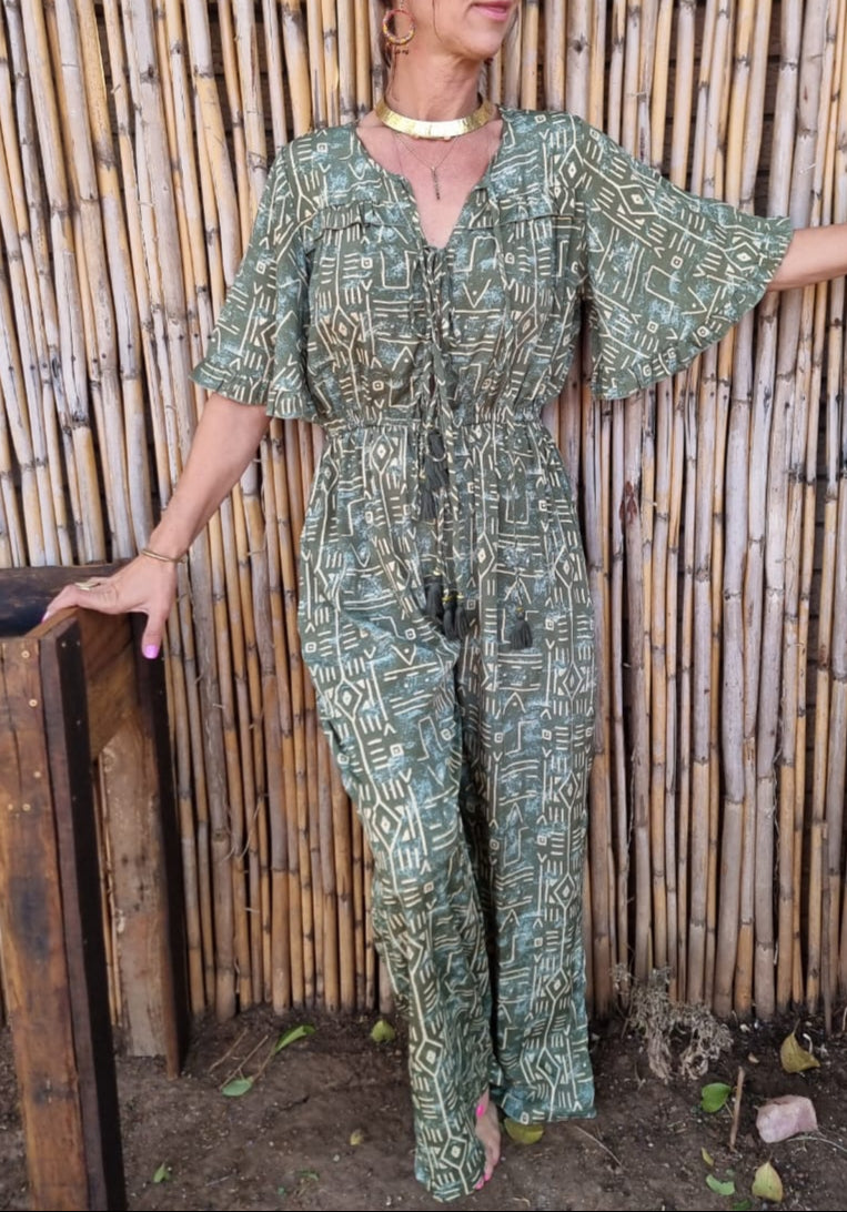 Amazonian Isles Silk Jump-suit