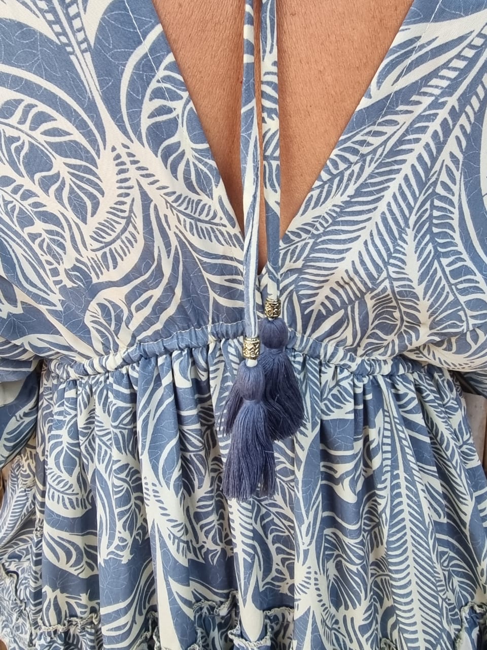 Clouded Skies Silk Dress
