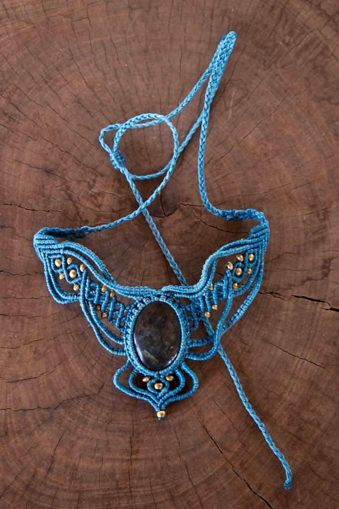 Macrame Gemstone Necklaces
