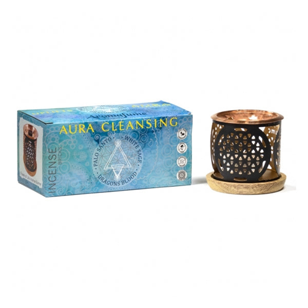 Aura Cleansing Incense Brick and Burner Set