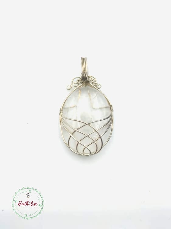 Clear Quartz Wire Wrap Pendants